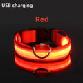 LED Luminous Collar Adjustable Glowing Dog Collar USB Rechargea  Flashing Anti-Lost/Avoid Car Accident Collar Dogs Pet Products