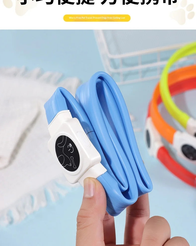 Led Pet Collar Type-C Charging Silicone Nighttime Luminous Ring Usb Dog Cat Collar Quick Flash Constant Light Slow Flash
