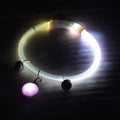 Adjustable Size LED Dog Collar Multi-Color Light Fiber Optic Material USB Rechargeable Collar PVC Material Detachable Pendant