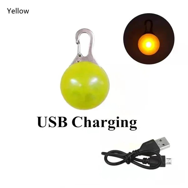 Led Dogs Collars Pendant Rechargeable Pet Usb Luminous Collar Pendant Puppy Flash Light Leash Accessorie Decoration Dog Necklace