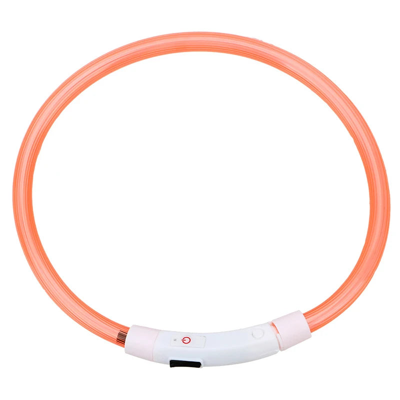 Led Usb Dog Collar Pet Dog Night Luminous Charge Collar Led Night Safety Flashing Glow Dog Loss Prevention Collar Pet Accessorie