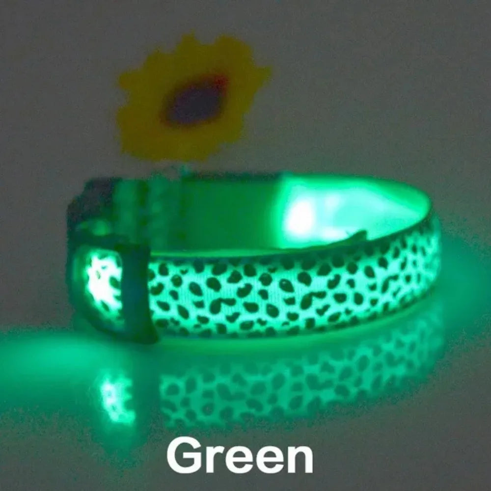 Led Dog Collar Anti-Lost Nylon Dog Collar Personalized Pet Collar for Stonego Small Medium Large Pet