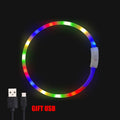 Led Pet Collar Dog Colorful Light-Up Collar Free Cut Night Light Dog Walking Lights Flashing Neck Scarf Usb Charging