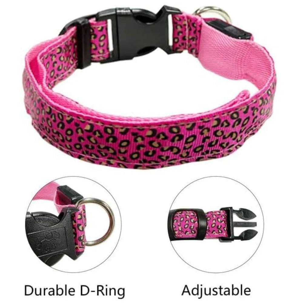Led Dog Collar Anti-Lost Nylon Dog Collar Personalized Pet Collar for Stonego Small Medium Large Pet