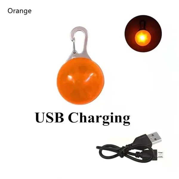 Led Dogs Collars Pendant Rechargeable Pet Usb Luminous Collar Pendant Puppy Flash Light Leash Accessorie Decoration Dog Necklace