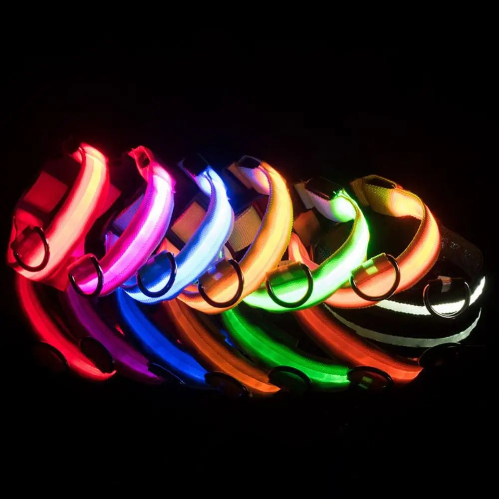 Usb Charging Glowing Dog Collar With Pendant Detachable Luxury Led Light Bright For Small Dogs Cat Night Safety Collar Wholesale