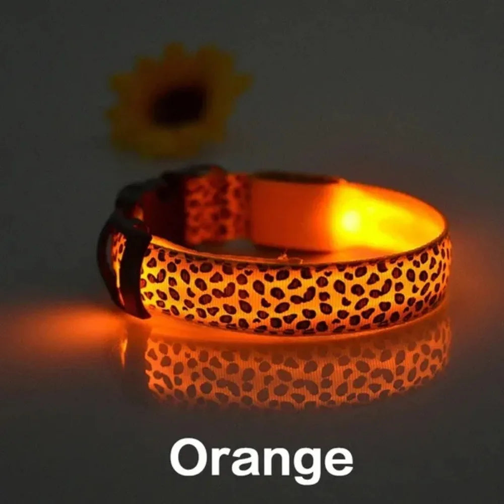 Led Dog Collar Anti-Lost Nylon Dog Collar Personalized Pet Collar for Stonego Small Medium Large Pet
