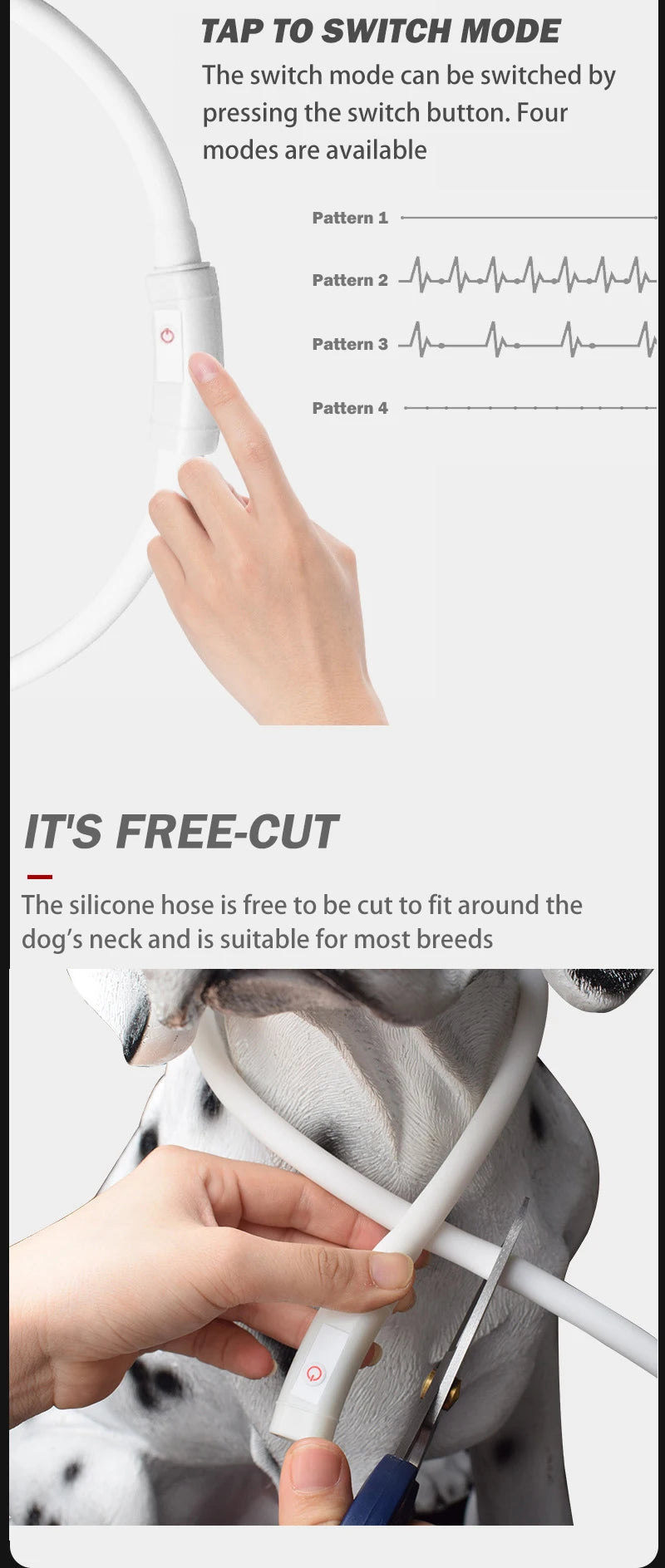 Led Pet Collar Dog Colorful Light-Up Collar Free Cut Night Light Dog Walking Lights Flashing Neck Scarf Usb Charging