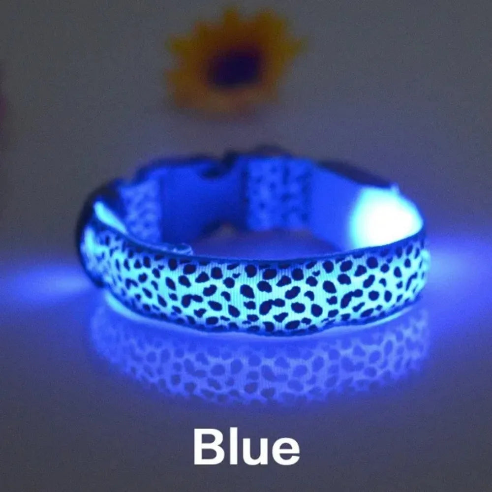 Led Dog Collar Anti-Lost Nylon Dog Collar Personalized Pet Collar for Stonego Small Medium Large Pet