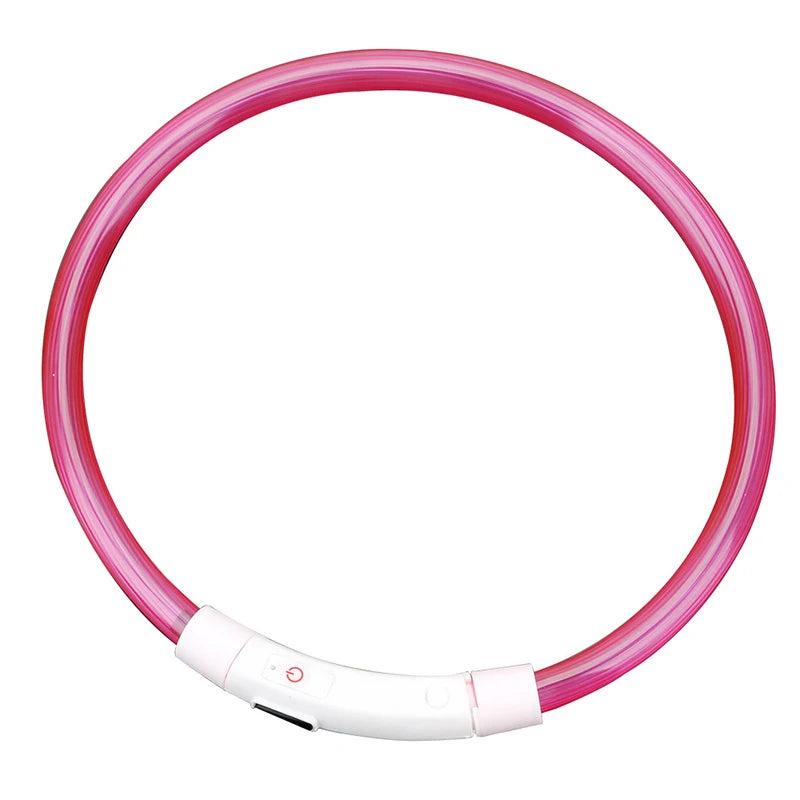 Led Usb Dog Collar Pet Dog Night Luminous Charge Collar Led Night Safety Flashing Glow Dog Loss Prevention Collar Pet Accessorie