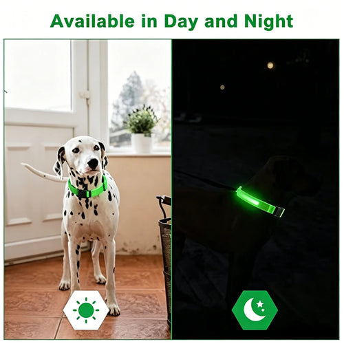 3 Modes Dog Luminous Charge Collar Led Usb Cat Dogs Collars Detachable Night Led Glow Dog Loss Prevention Collar Pet Accessories