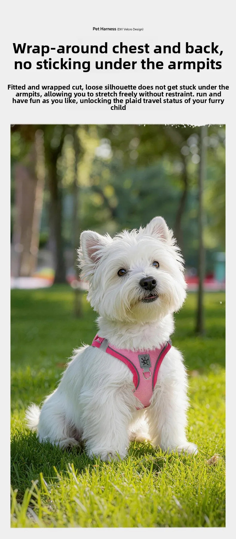 Dog Harness with Mood Patches–Reflective No-Pull Vest, Breathable Air Mesh for Small Dogs Adjustable Soft Padded Walking Lead