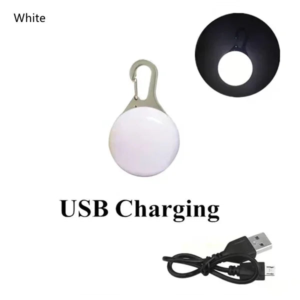 Led Dogs Collars Pendant Rechargeable Pet Usb Luminous Collar Pendant Puppy Flash Light Leash Accessorie Decoration Dog Necklace