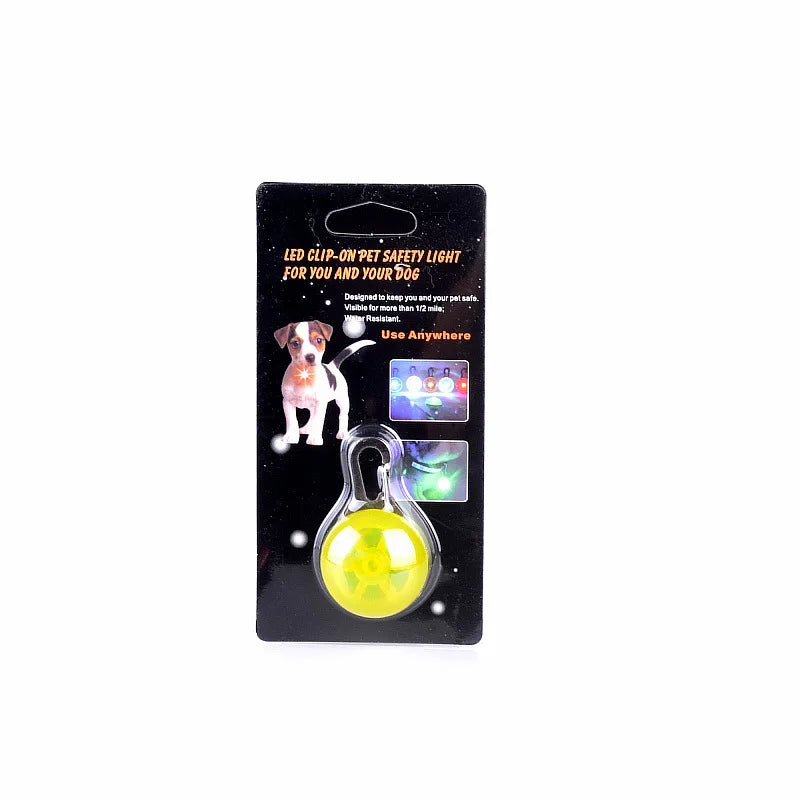 LED Dog Collar Light, Glow in The Dark Reflective Strip, Anti-Lost Night Safety Pendant for Pets Cat Christmas Gift