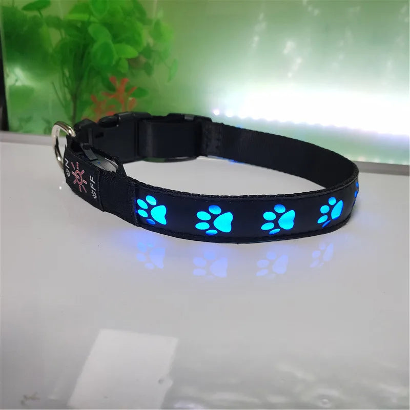 Luminous Dog Collar for Walking, Pet Supplies, Charging Dog Collar, Neck Ring, Colorful Scarf