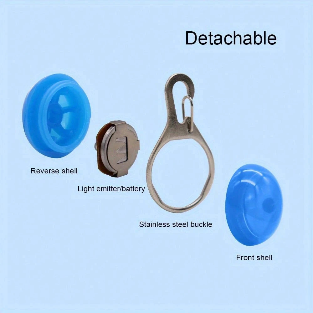 4-Color LED Dog Collar Pendant, Luminous Leash Accessory, Bright Necklace, Glow-In-The-Dark Collar For Pet Safety