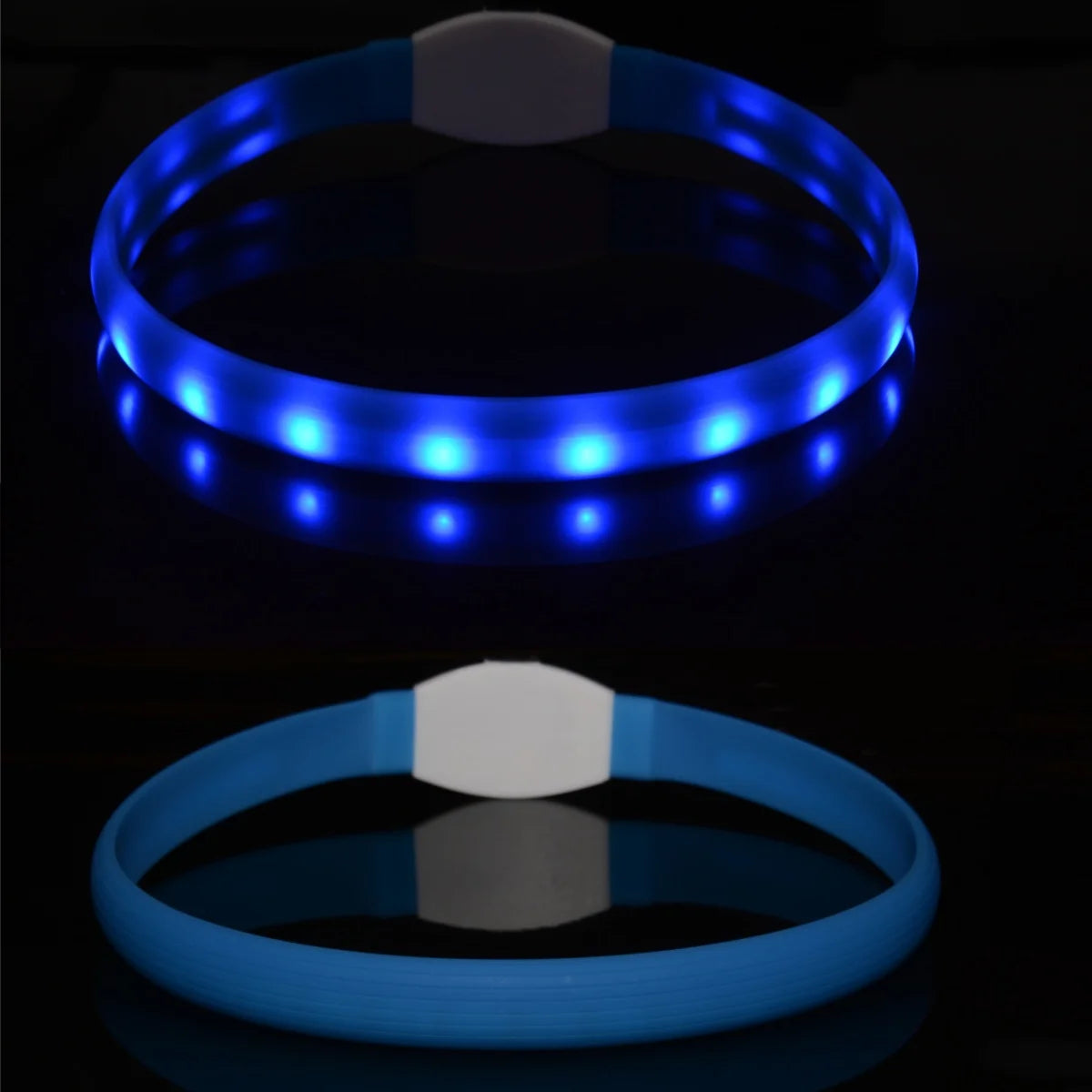 New Led Luminous Dog Collar PVC Waterproof , For Large Medium Small Dogs Collar Usb Light Night Safety Pet Glowing Accessories