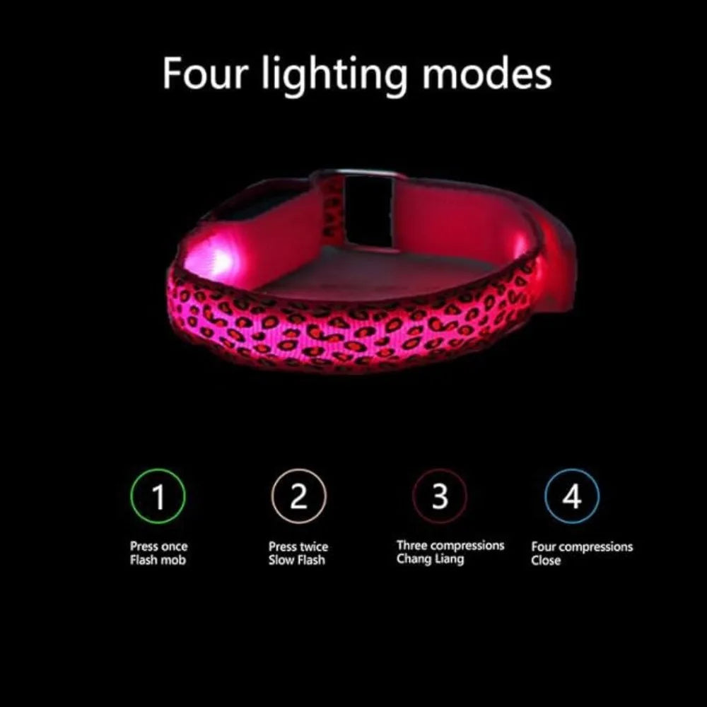 Led Dog Collar Anti-Lost Nylon Dog Collar Personalized Pet Collar for Stonego Small Medium Large Pet