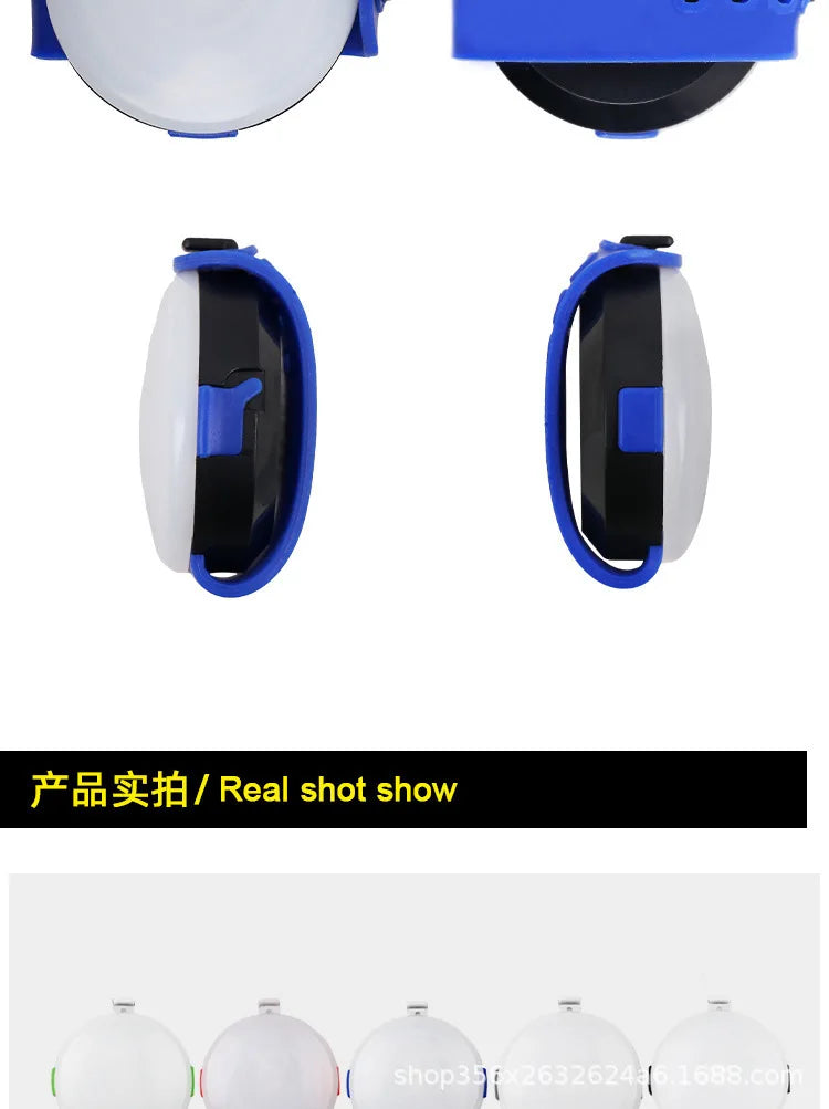 LED Dog Collar Pendant Rechargeable Pet USB Charge Luminous Collar Pendant Pet Flash Light Safety Necklace Light Clip-on Light