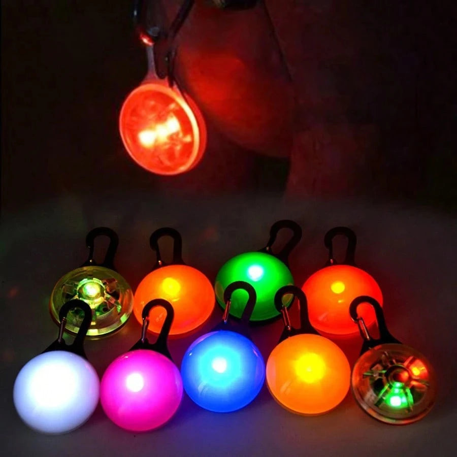 4-Color LED Dog Collar Pendant, Luminous Leash Accessory, Bright Necklace, Glow-In-The-Dark Collar For Pet Safety