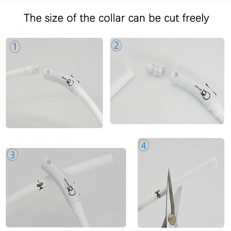4 Modes Dog Luminou Charge Collar Led Usb Cat Silicone Colorful Collars Cuttable Night Glow Pet Loss Prevention Dogs Accessories