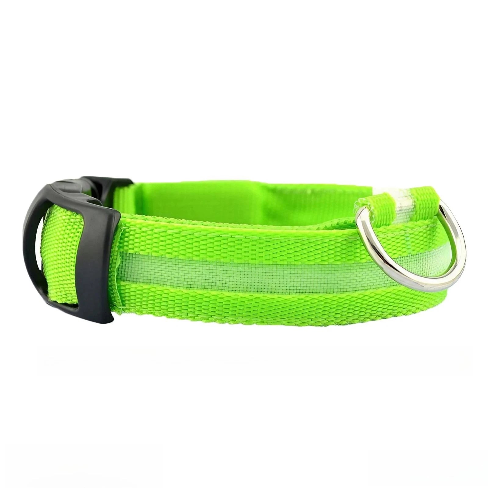 Nylon Reflective LED Dog Collar Light Up Pet Collar Dog Lights Night Walking Camping Supplies