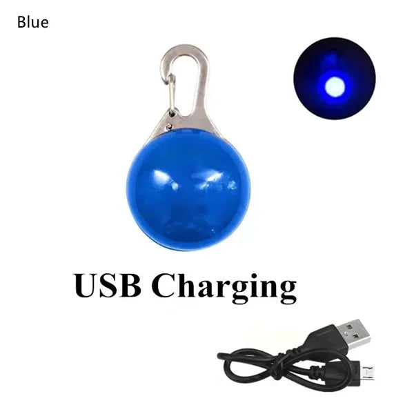 Led Dogs Collars Pendant Rechargeable Pet Usb Luminous Collar Pendant Puppy Flash Light Leash Accessorie Decoration Dog Necklace