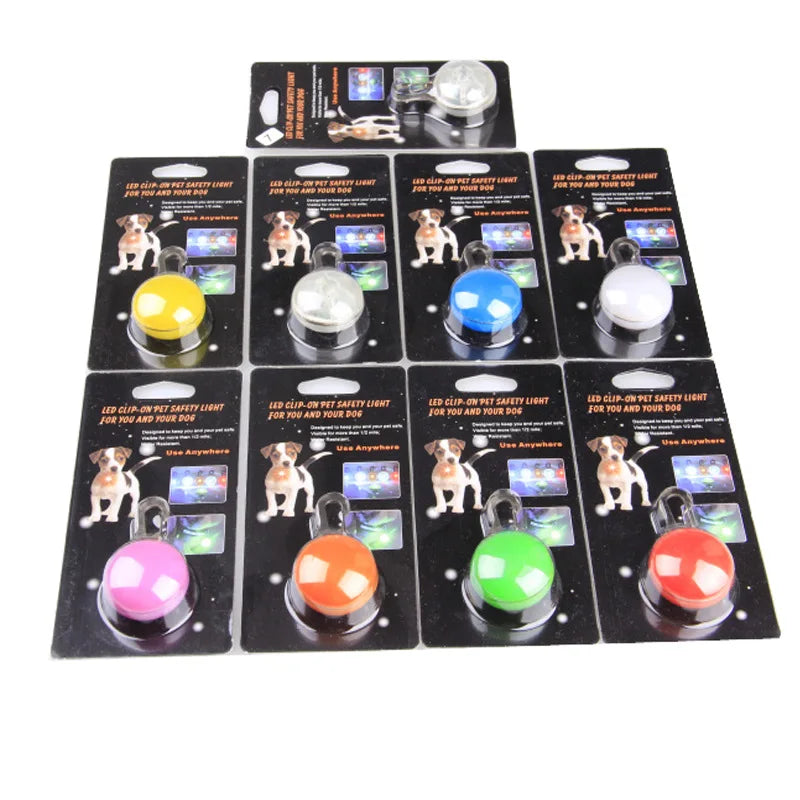 LED Dog Collar Light, Glow in The Dark Reflective Strip, Anti-Lost Night Safety Pendant for Pets Cat Christmas Gift