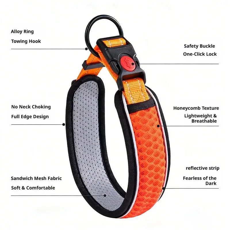 Dog Collar Nylon LED Night Safety Flashing Glow In The Dark Pet Dog Leash pet Dogs Luminous Fluorescent dog accessories collar